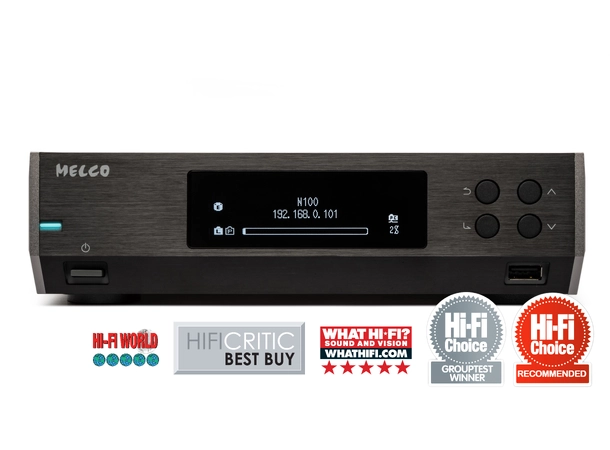 Melco N100 Sort 5TB Nettverksbridge og server. 5TB 