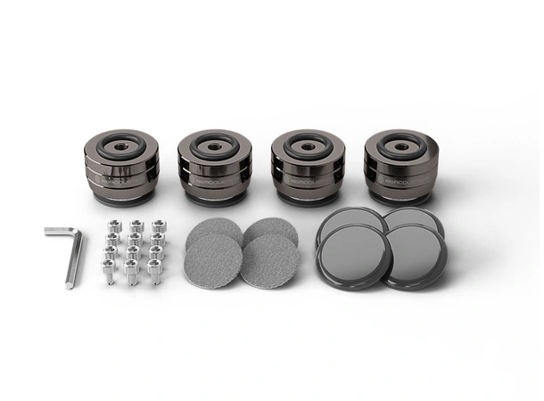 IsoAcoustics GAIA II Neo Dark Chrome Høyttalerføtter 4stk opp til 54kg 