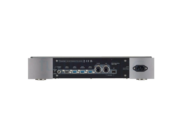 Melco N5 6TB HDD Sølv Streamingbridge/server med lineær PSU 