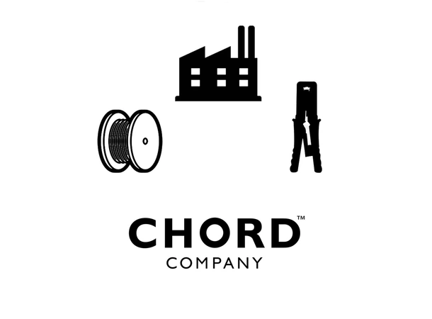 Chord Custom 2 to 2 Term Spade-Spade Høyttalerkabel terminering 