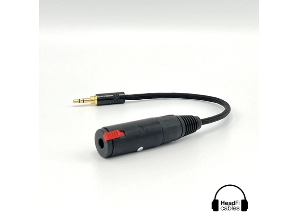 HeadFi Cables - adapter 3,5mm to 6,3mm Overgang fra 3,5mm han til 6,3mm hun 
