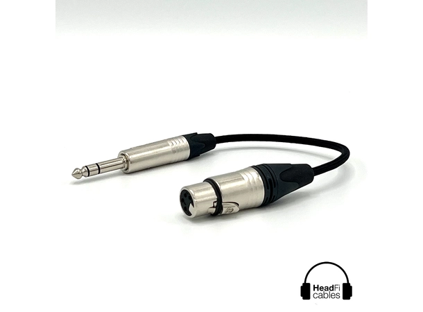 HeadFi Cables - adapter 6,3mm to 4pin Overgang fra 3,5mm han til 4pin XLR hun 