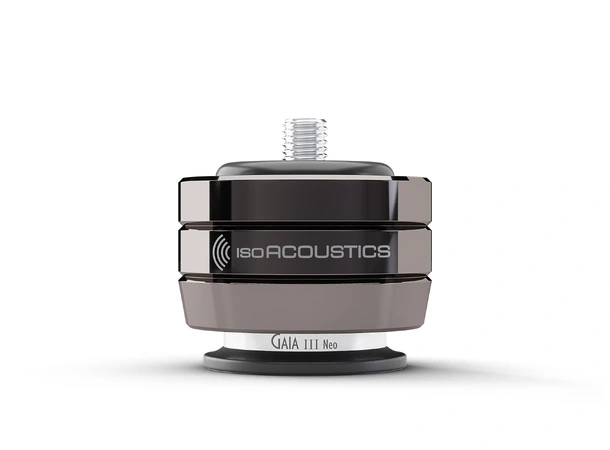 IsoAcoustics GAIA III Neo Dark Chrome Høyttalerføtter 4stk opp til 32kg 