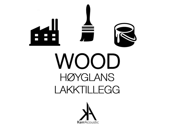 Kerr Acoustics K100 HG WOOD - TILLEGG LAKKTILLEGG HIGH GLOSS WOOD 