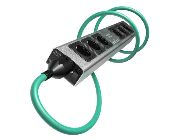 IsoTek V5 Polaris SILVER (6-Way) Strømskinne med filter 