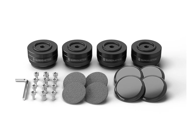 IsoAcoustics GAIA I Neo Black Høyttalerføtter 4stk opp til 100kg 