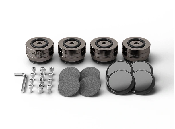 IsoAcoustics GAIA I Neo Dark Chrome Høyttalerføtter 4stk opp til 100kg 