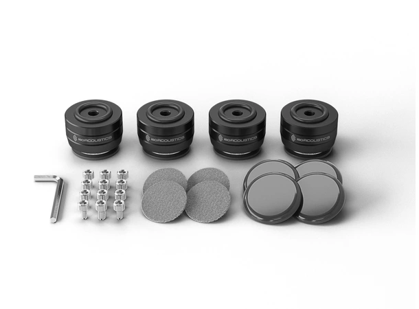 IsoAcoustics GAIA II Neo Black Høyttalerføtter 4stk opp til 54kg 