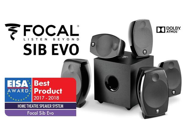 Focal SIB EVO Pack 5.1.2 - sort ATMOS surroundpakke