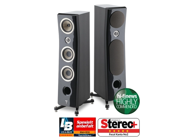 Focal Kanta No.2 -  Black HG / Black HG Gulvstående høyttaler NB! Pris per. stk. 