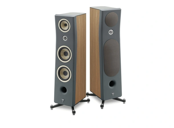 Focal Kanta No.3 - Dark Grey / Walnut Gulvstående høyttaler NB! Pris per. stk. 