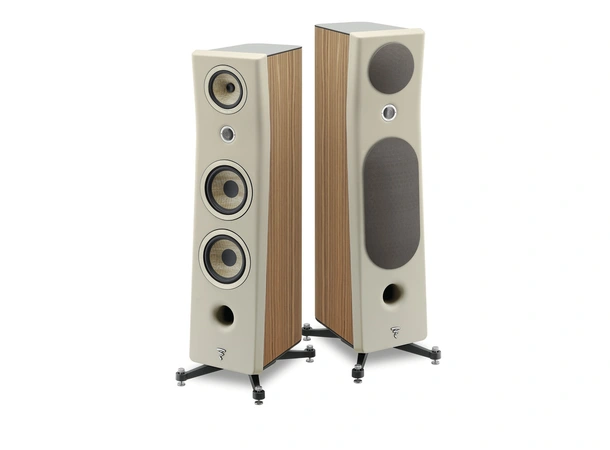 Focal Kanta No.3 - Ivory White / Walnut Gulvstående høyttaler NB! Pris per. stk. 