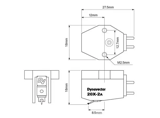 Dynavector DV 20X2A-H High output MC pickup 2,8mv 
